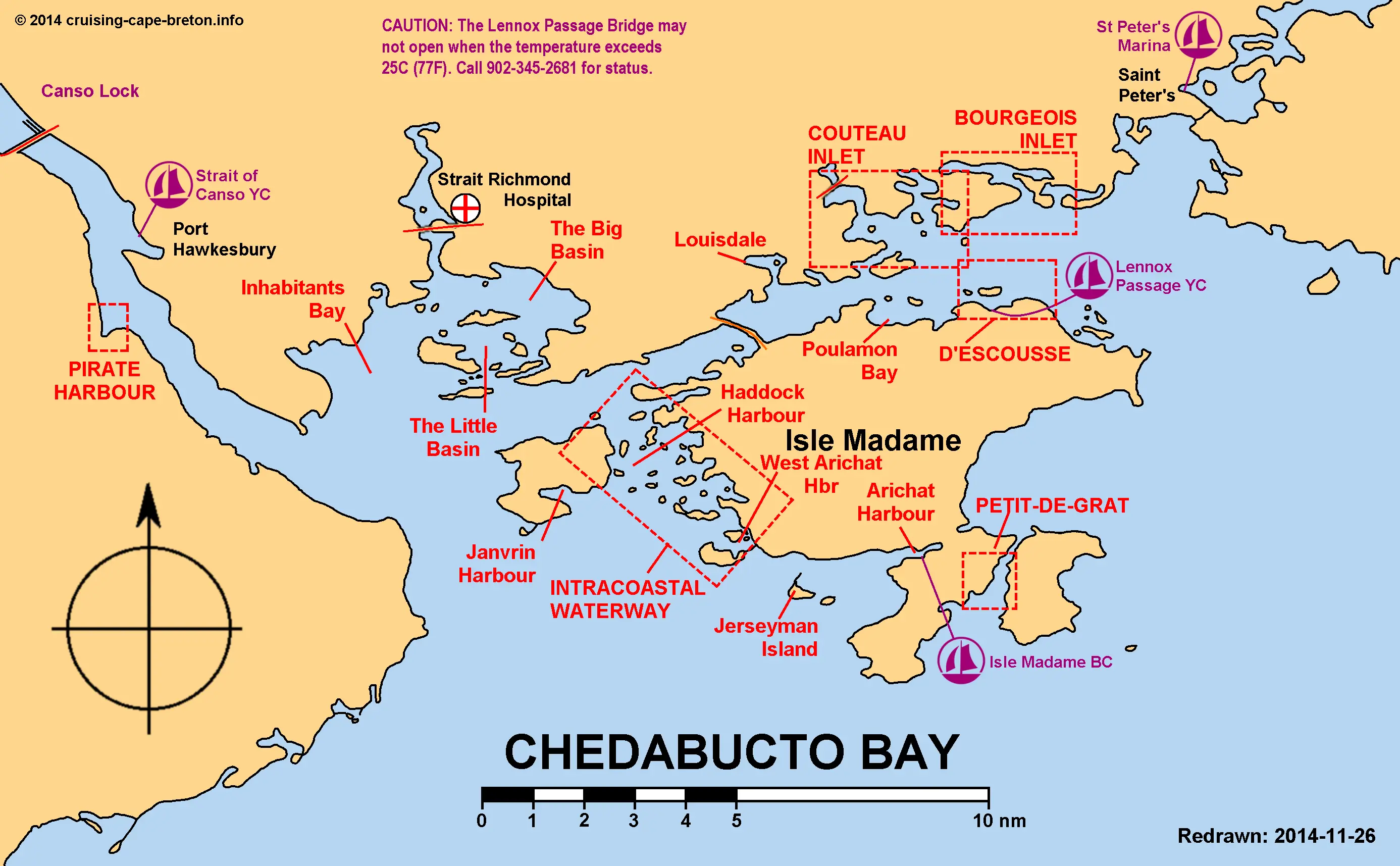 Key Chart to Chedabucto Bay